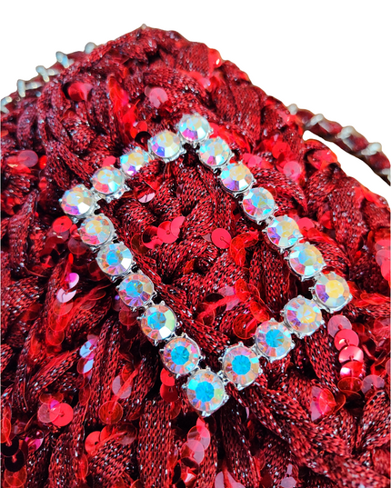 NANNA LAME, BURGUNDY LAME WINE SEQUINS LARGE