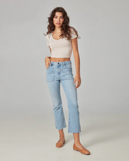 Billie High Rise Bootcut Jeans 28" Inseam Dusty Sky