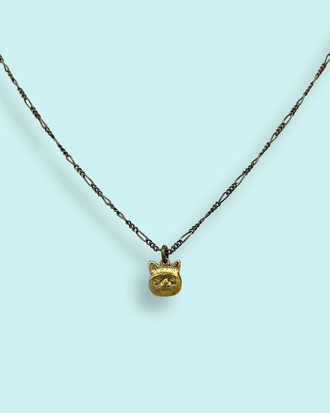 Here Kitty Cat Necklace: 18 Inch