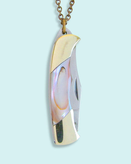 Shell Handled Knife Necklace