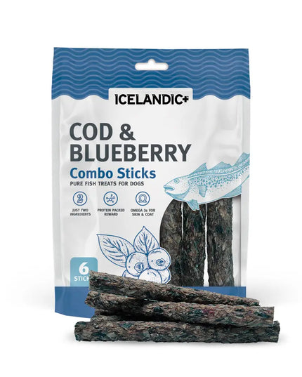 Cod & Blueberry Combo Sticks For Dogs