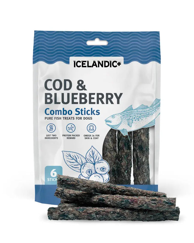 Cod & Blueberry Combo Sticks For Dogs
