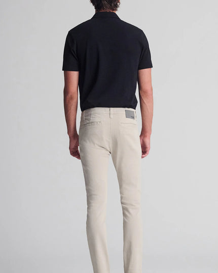 Milton slim straight chino pants Vanilla Lux Twill