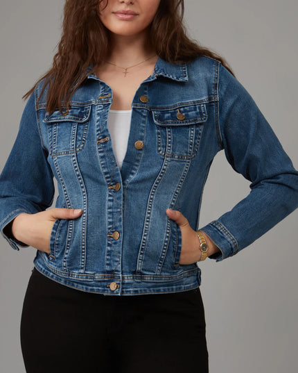 Gabriella Classic Denim Jacket Rugged Classic Blue