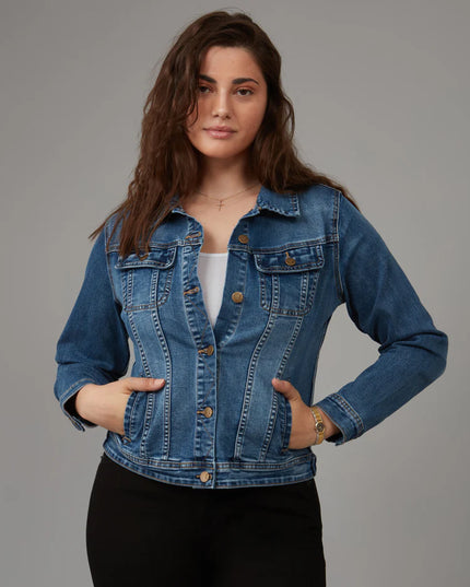 Gabriella Classic Denim Jacket Rugged Classic Blue