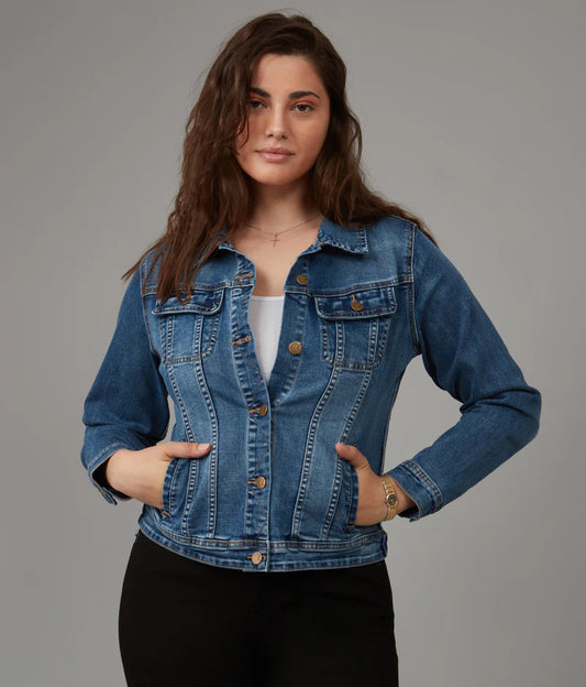 Gabriella Classic Denim Jacket Rugged Classic Blue