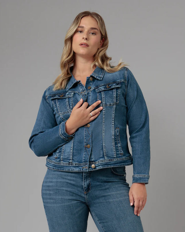 Gabriella Classic Denim Jacket Rugged Classic Blue