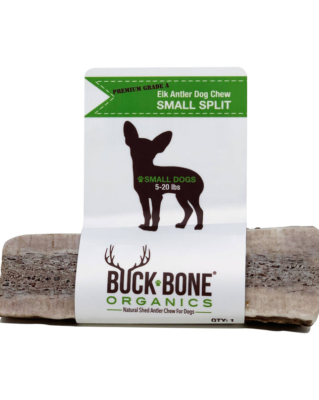 Elk Antler Small Split Dog Chew - Banded