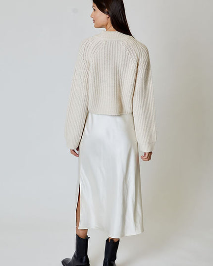 Ivory Sweater Dress Combo