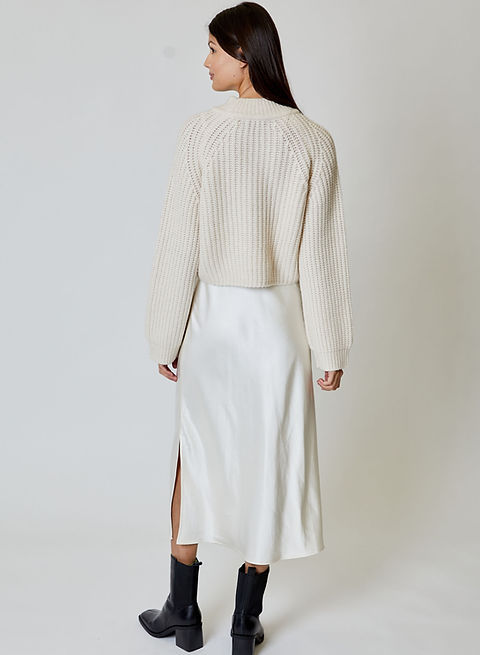 Ivory Sweater Dress Combo