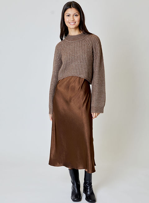 Mocha Sweater Dress Combo