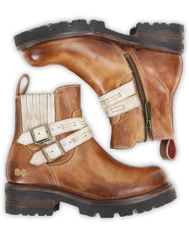 "Daring" Rustic Tan Ankle Boot