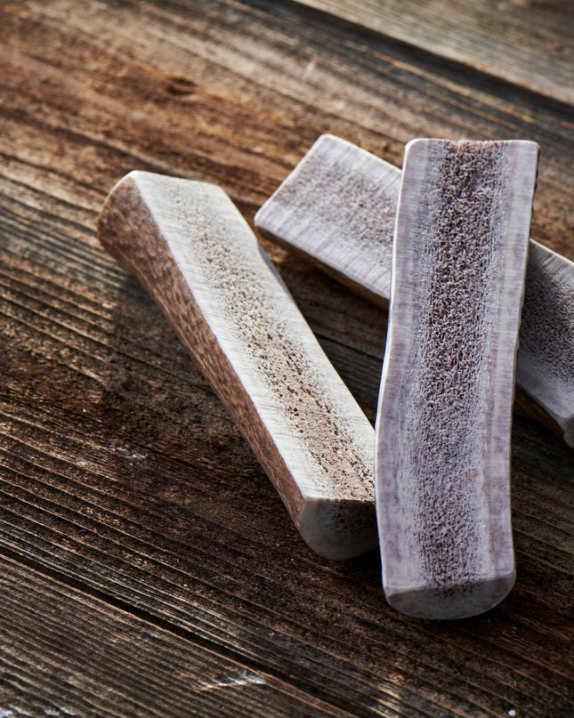 Elk Antler Large Split Dog Chew Banded