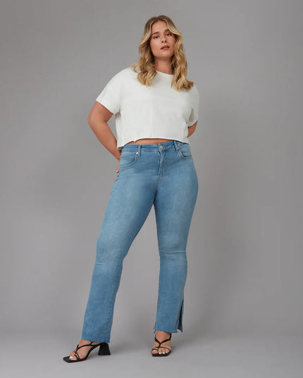 Billie High Rise Bootcut Jeans Dusty Sky 28" Inseam