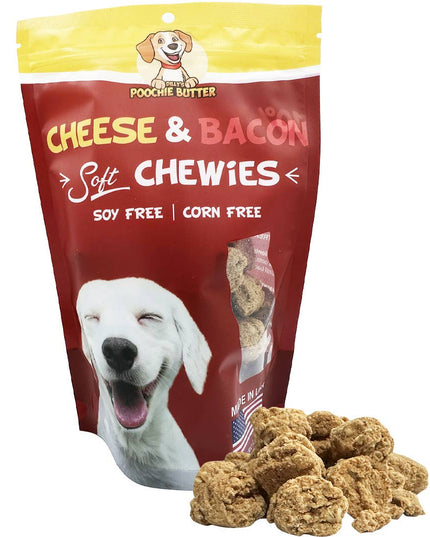 8oz Bacon & Cheese Soft Chewy Dog Treats: 8oz