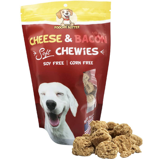8oz Bacon & Cheese Soft Chewy Dog Treats: 8oz