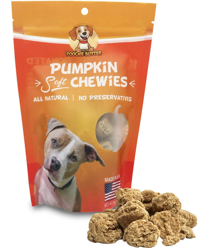 8oz Pumpkin Soft Chewies Dog Treats