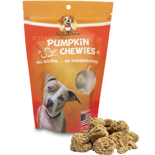 8oz Pumpkin Soft Chewies Dog Treats