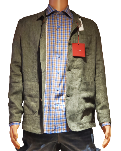 Italian Linen Over Shirt Jacket