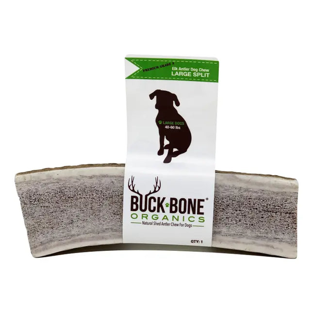 Elk Antler Large Split Dog Chew Banded