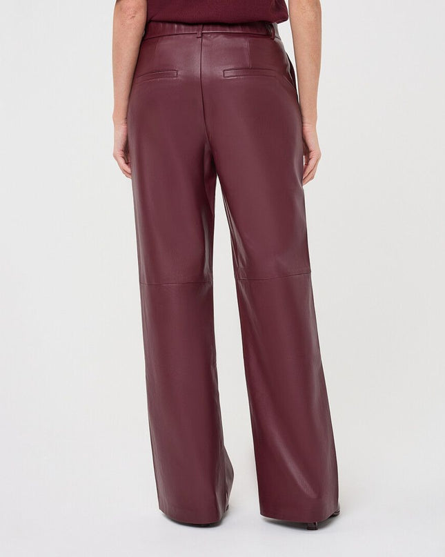 Burgundy Vegan Pants
