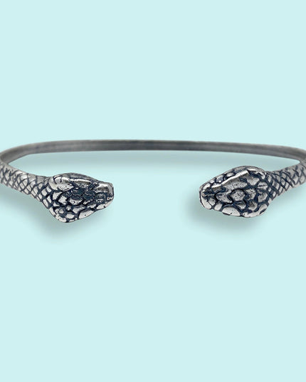 Silver Snake Cuff Bracelet