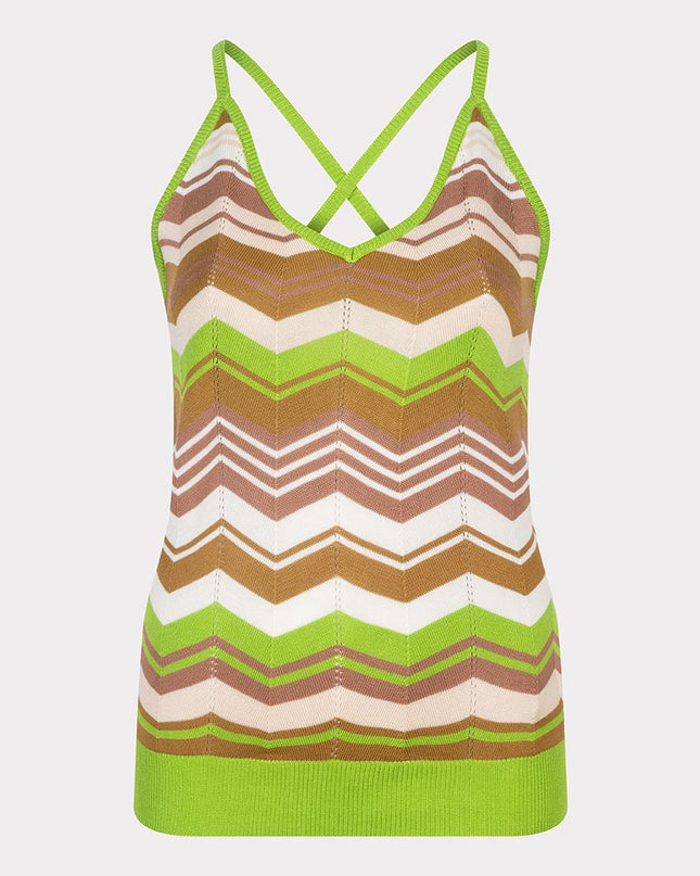 CAMISOLE ZIGZAG KNIT