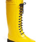 Yellow Knee High Rubber Boots