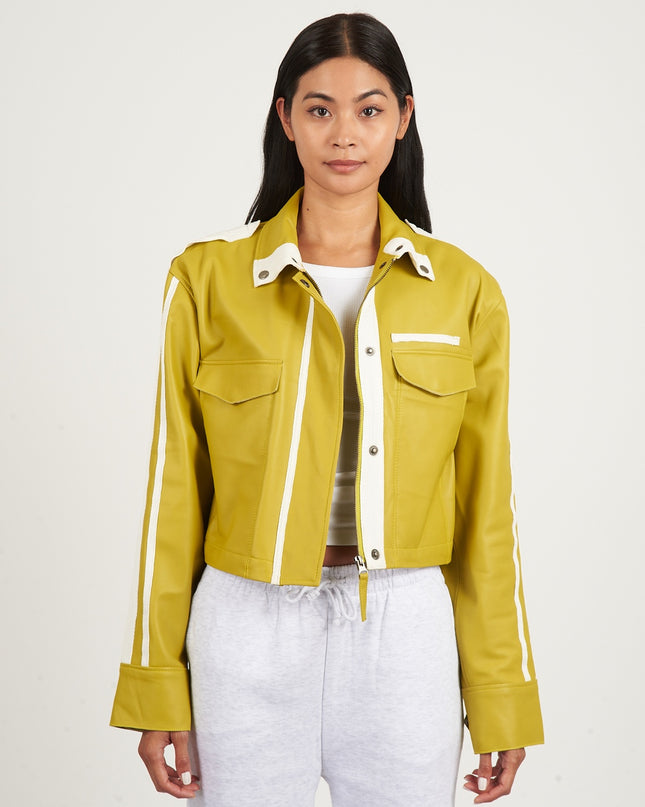Mauritius Leather, Women's leather jacket, spring jacket, women's lambskin leather jacket, Mackinac Island Michigan boutique, available at Rustic Chic Boutique