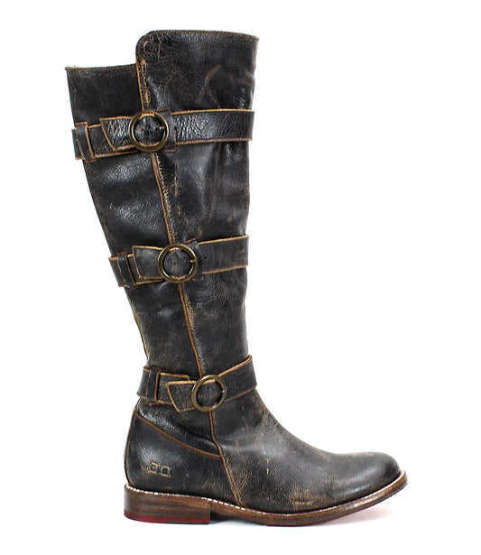 Kitty Black Lux Leather Boots