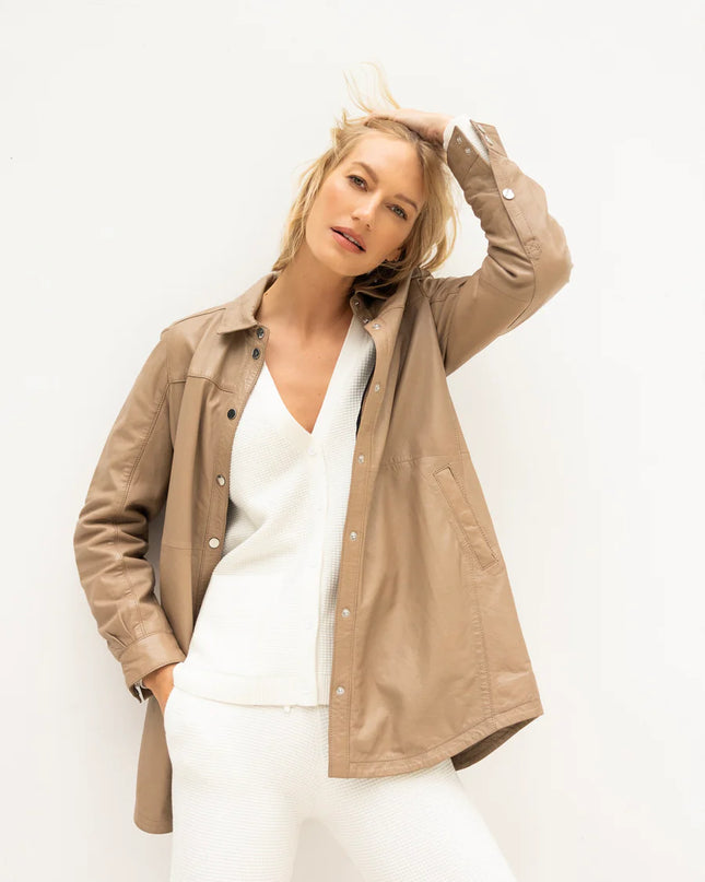 Mahi 2 RF Leather Jacket, Toffee