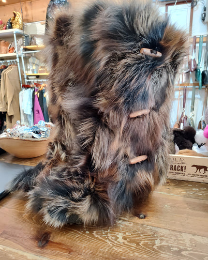 Italian Lambswool and Fox Fur Boots