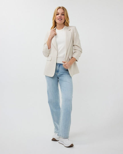 Blazer Linen Look