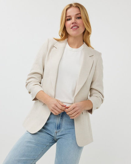 Blazer Linen Look