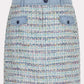 Skirt tweed jeans accent