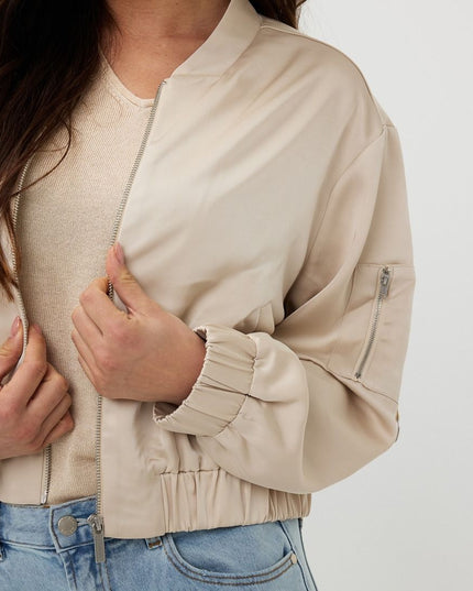 Jacket bomber satin