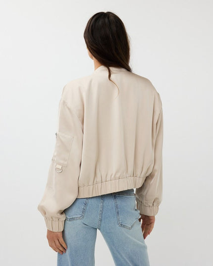 Jacket bomber satin