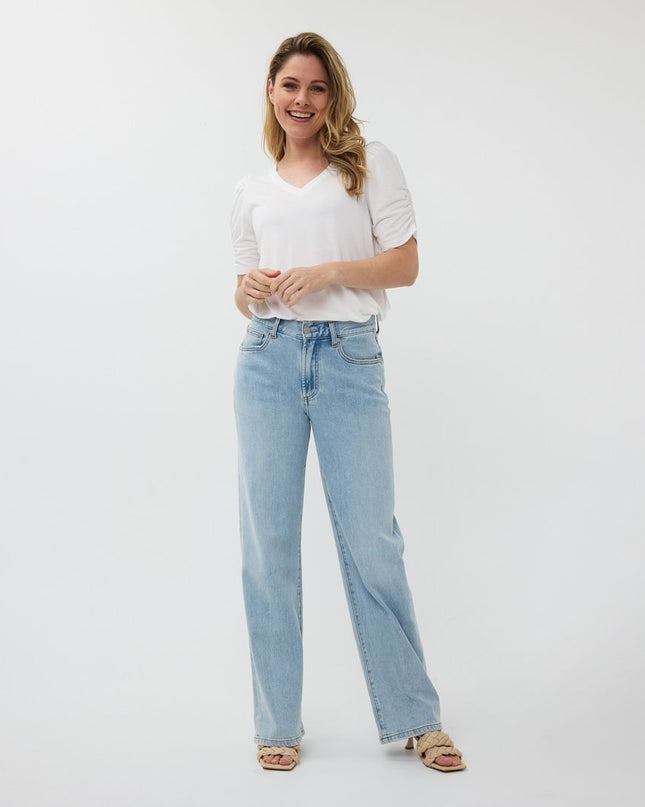 T-shirt puff slve modal