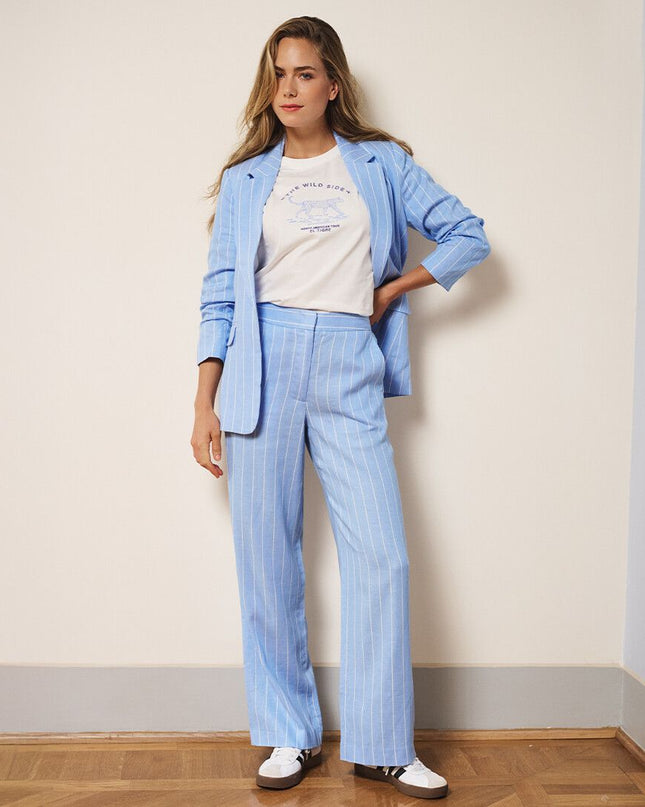 Linen Stripe Pants