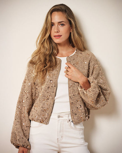 Sequin Bomber