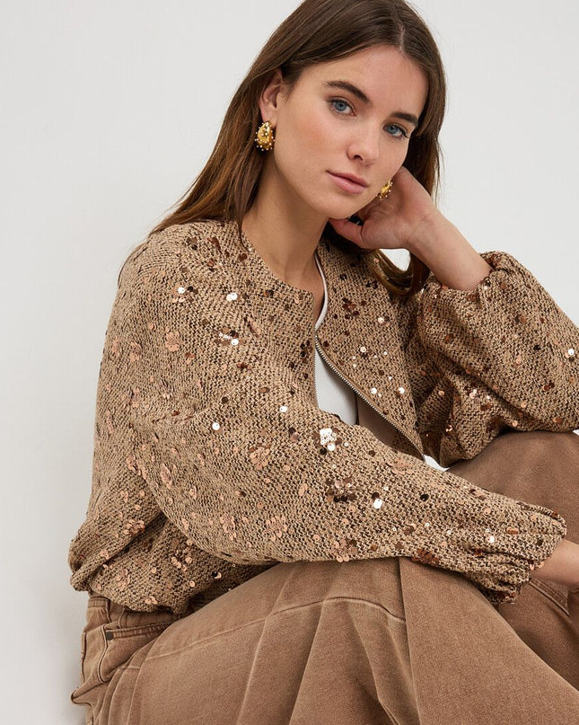 Sequin Bomber