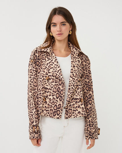 Short Leopard Trench