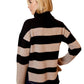 Color Block Turtleneck Black Combo