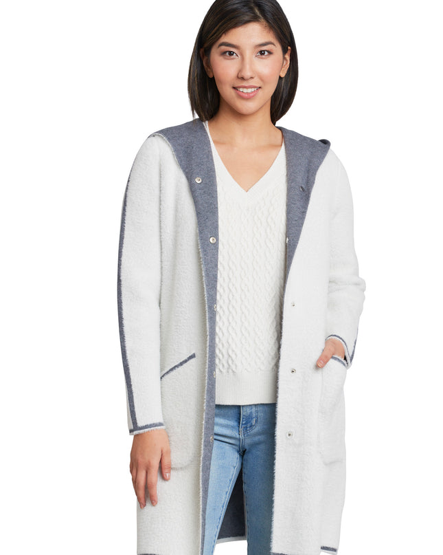Reversable Hooded Cardigan