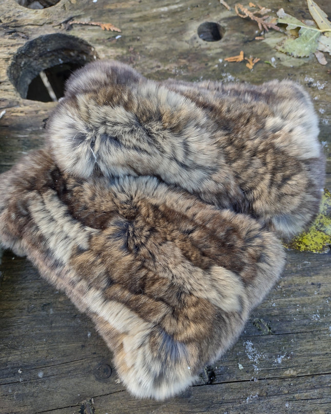 linda richards genuine mink finger less gloves