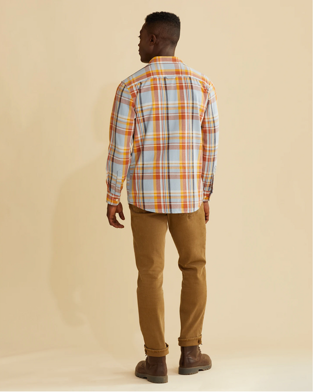 Pendleton Mens classic plaid button down. Shirttail and two-bias cut chest pockets. Summer plaid. Rustic Chic Boutique Mackinac Island, MI