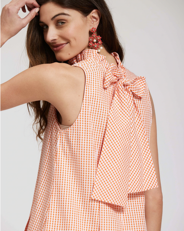 reverse check dress